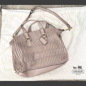 COACH Ashley piper tan purse F23966